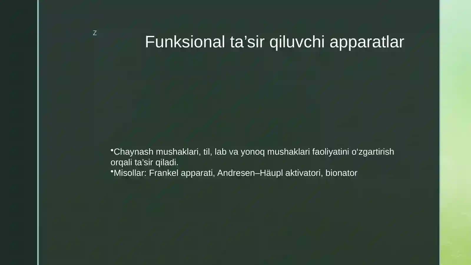 Mexanik ta’sirqiluvchi apparatlar 3