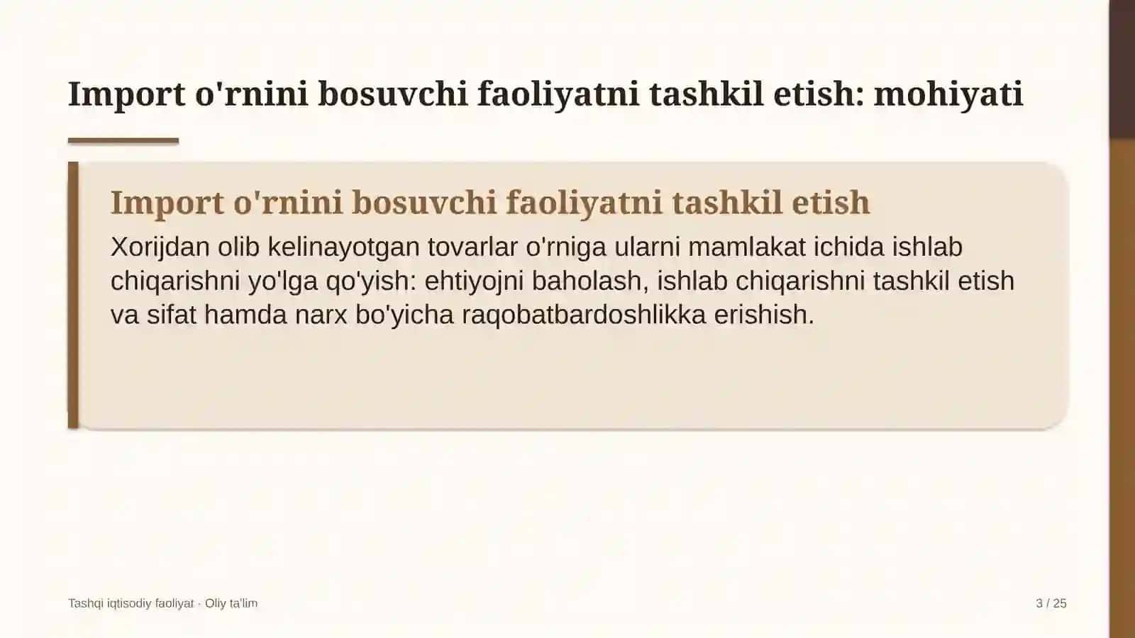 qo'ychilikda import o'rnini bosuvchi faoliyatni tashkil etish 8936 3