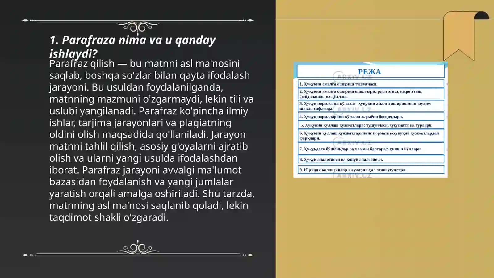 Parafraza nima 3