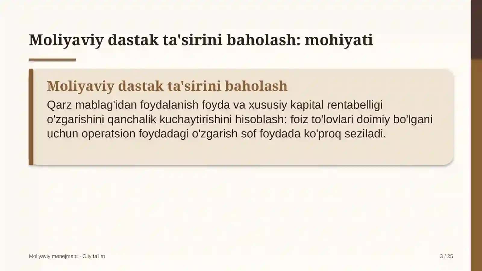 ekologiya sohasida moliyaviy dastak ta'sirini baholash 3219 3