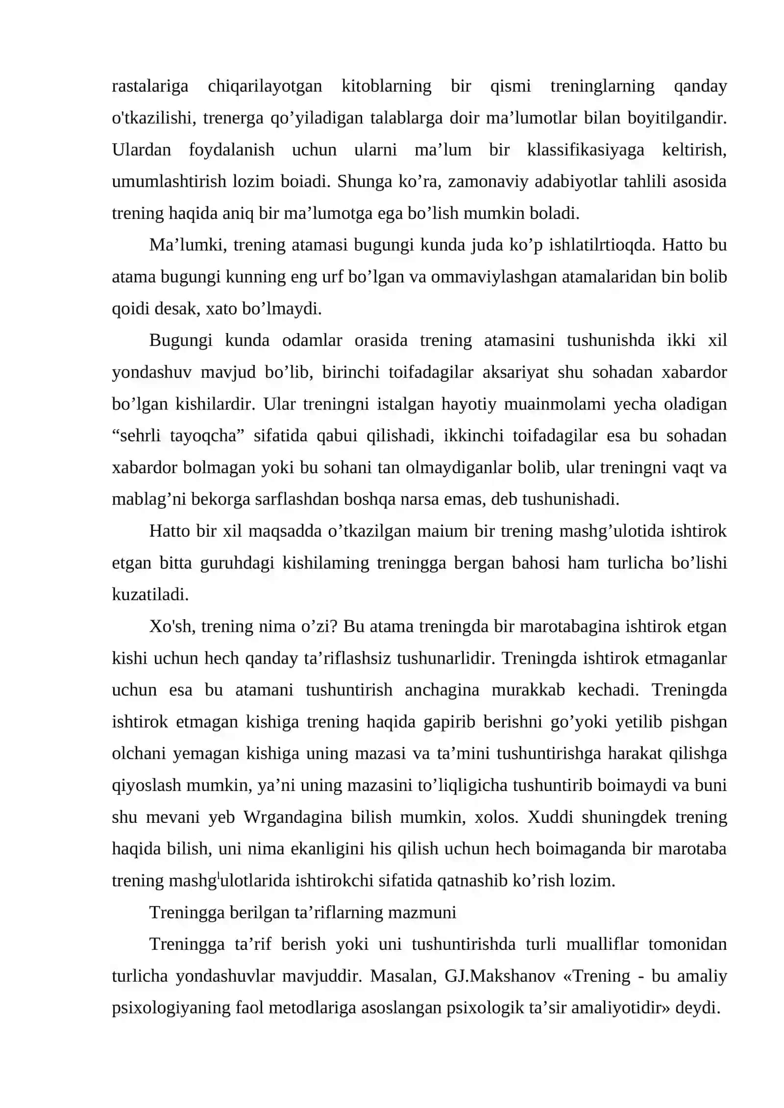 Psixologik trening haqida umumiy tushunchalar 3