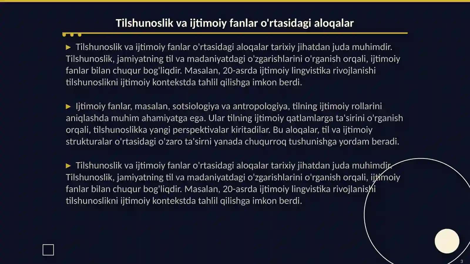 Tilshunosliik va ijtimoiy fanlar munosabati 3