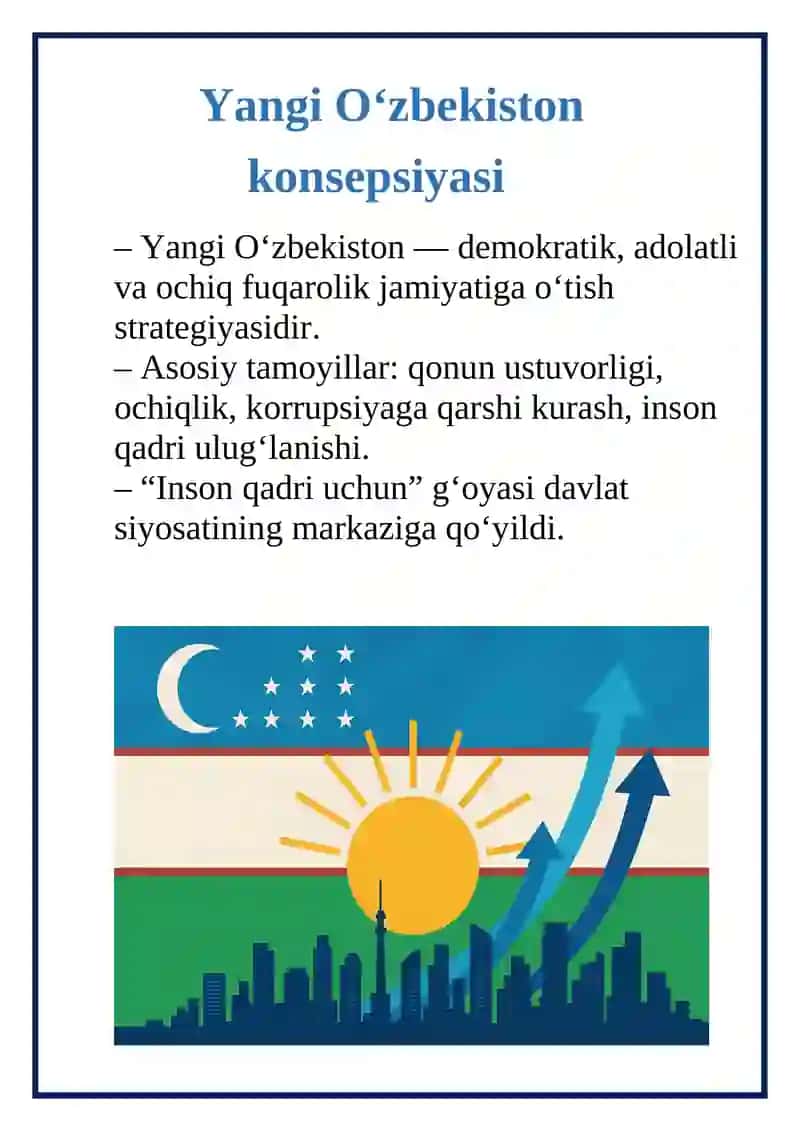 Yangi O‘zbekiston ijtimoiy-iqtisodiy siyosati va strategiyasi 3