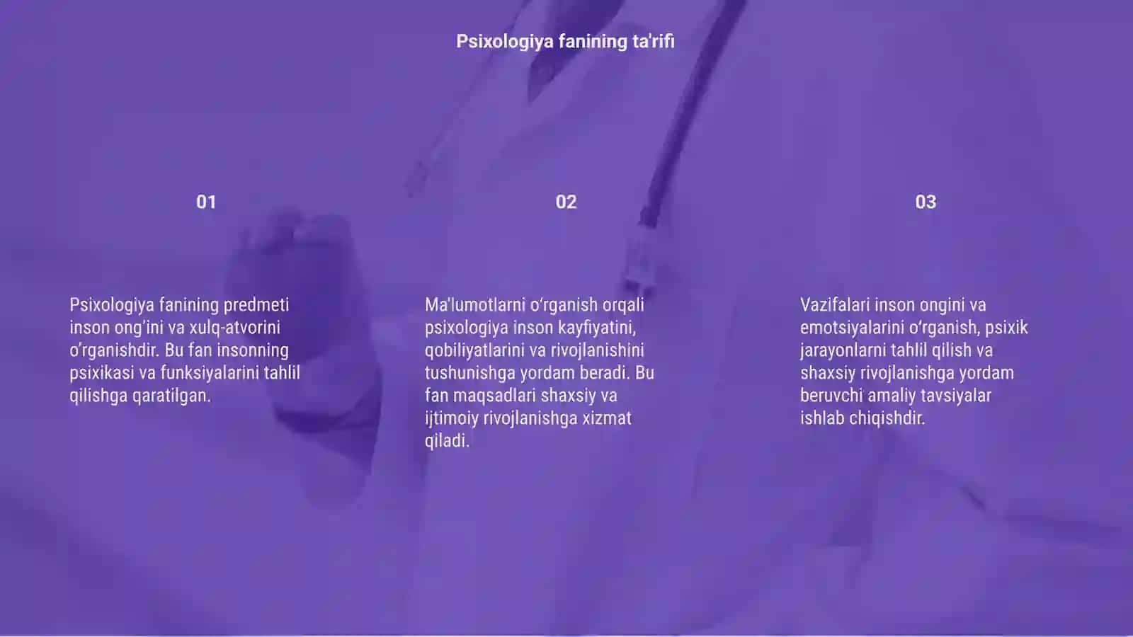 Psixologiya fanining predmeti, maqsad va vazifalari 3