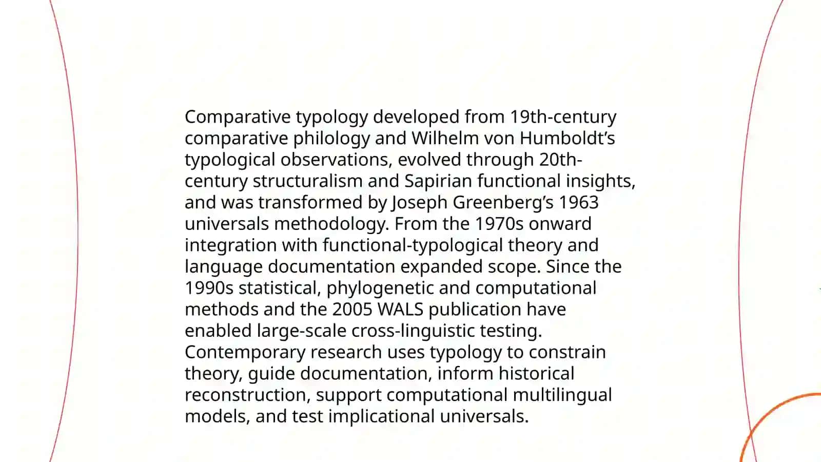 The Role of Comparative typology in Modern Research 3