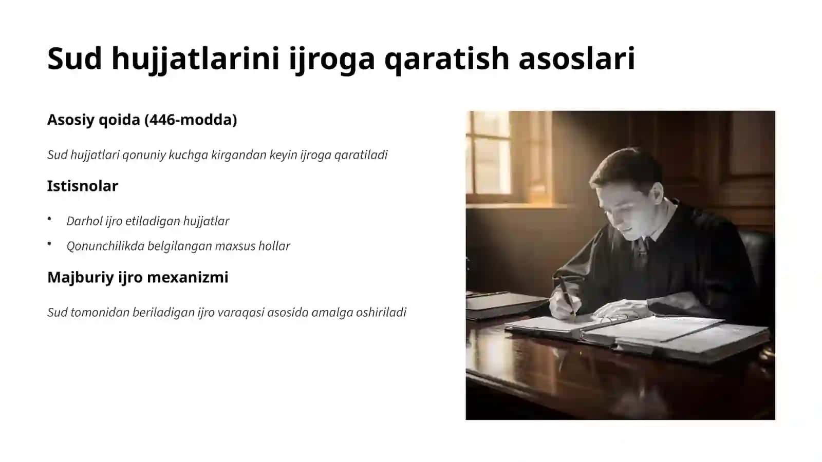 Sud hujjatlarini ijroga qaratish 3