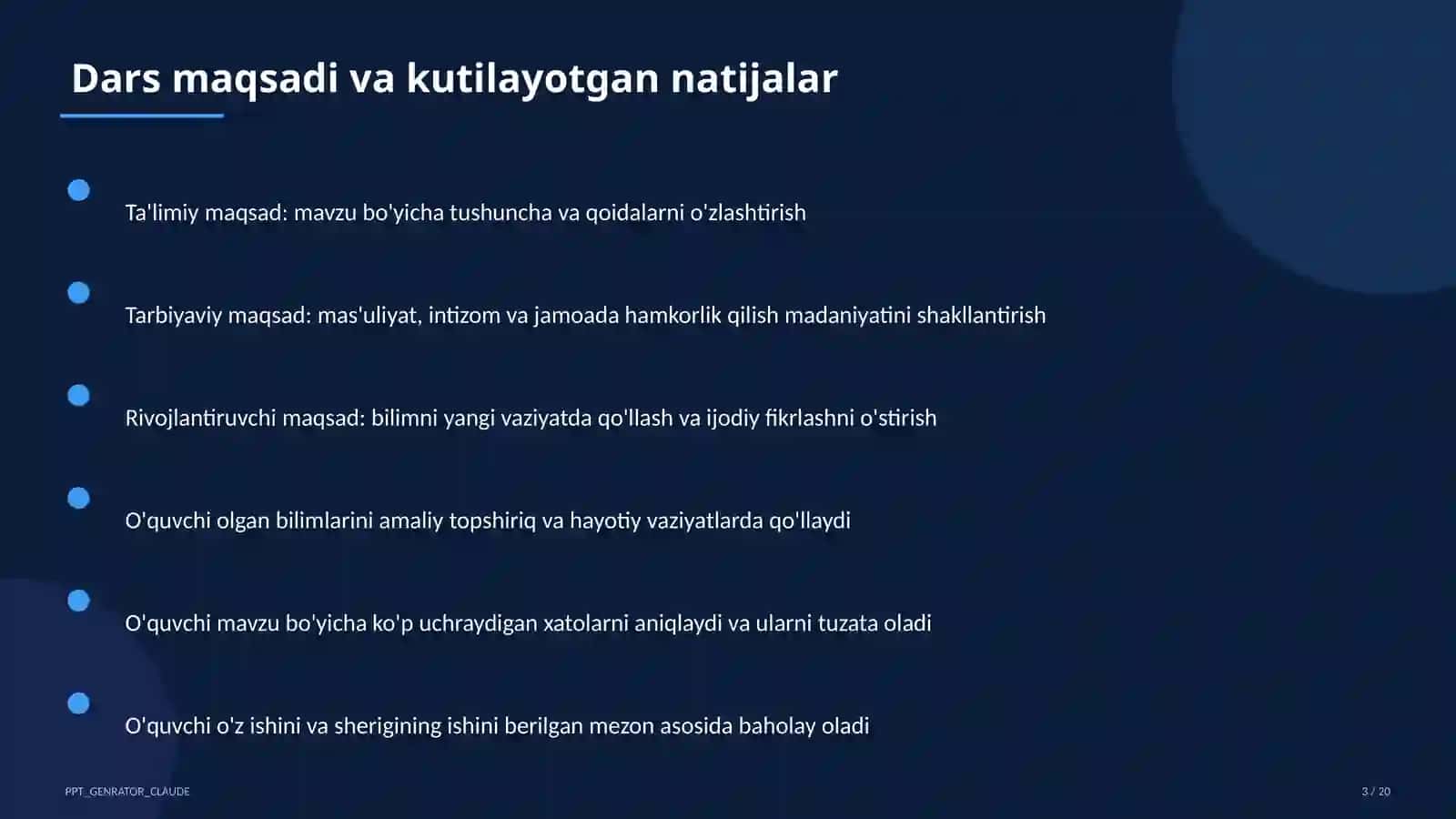 Yalpi ichki mahsulot va iqtisodiy o'sish (11-sinf) 3