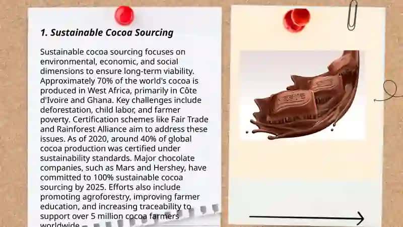 Sustainability of nestle chocolate company,what are they doing for sustainability 3
