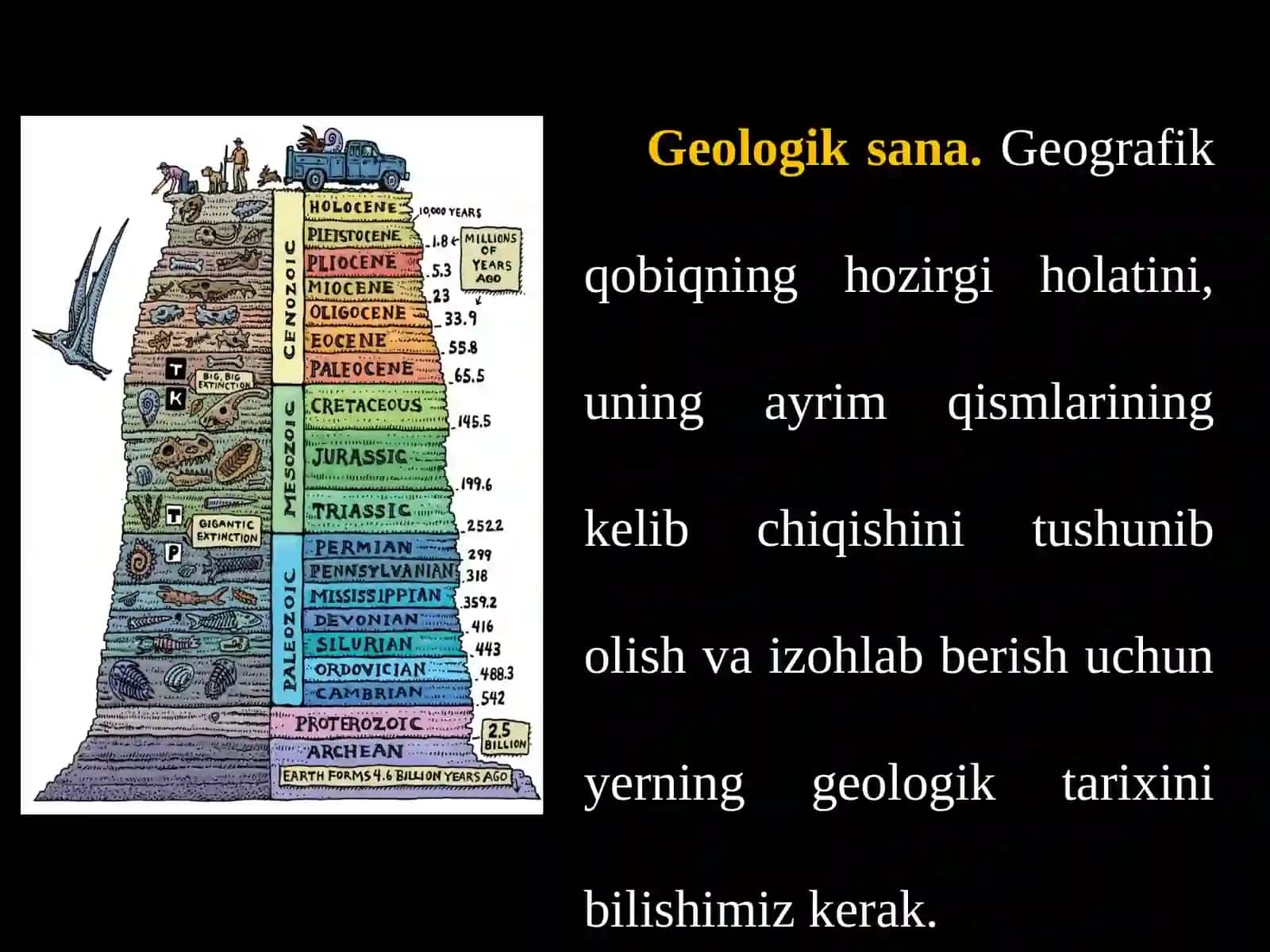O‘rta osiyoning geologik tuzilishi. Geologik vaqt hisobi 3