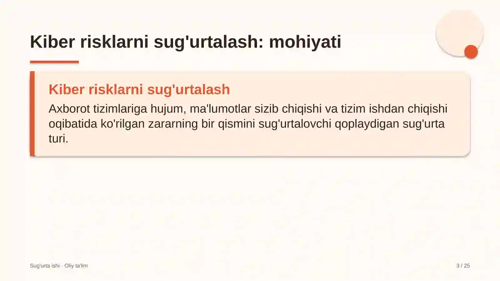 Veterinariya xizmatida kiber risklarni sug'urtalash 3