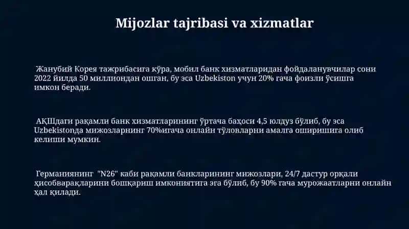 Rivojlangan Mamlakatlar Tajribasi: Raqamli Banklarni Rivojlantirish 3