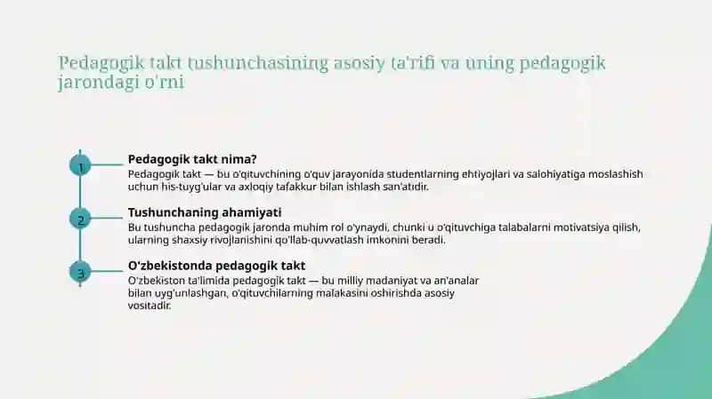 Pedagogik takt tushunchasi va uning mohiyati 3