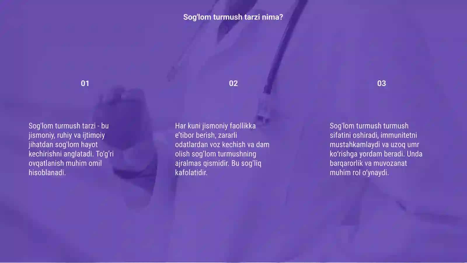 Volyalogiya sog'lom turmush tarzi 3