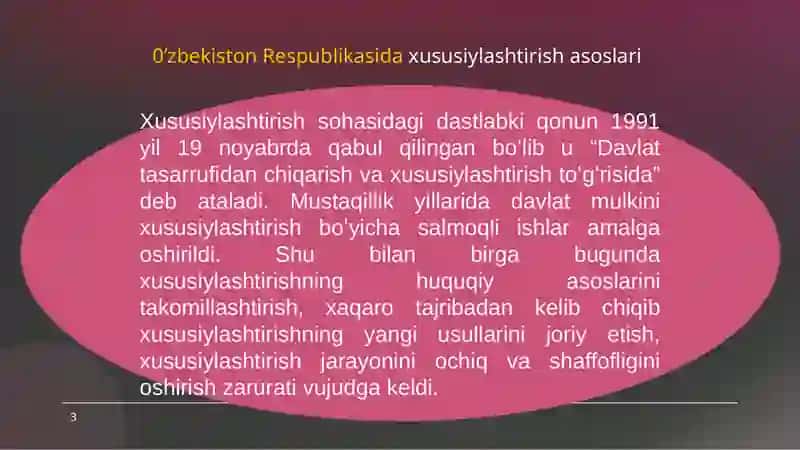 Mulkni xususiylashtirish 3