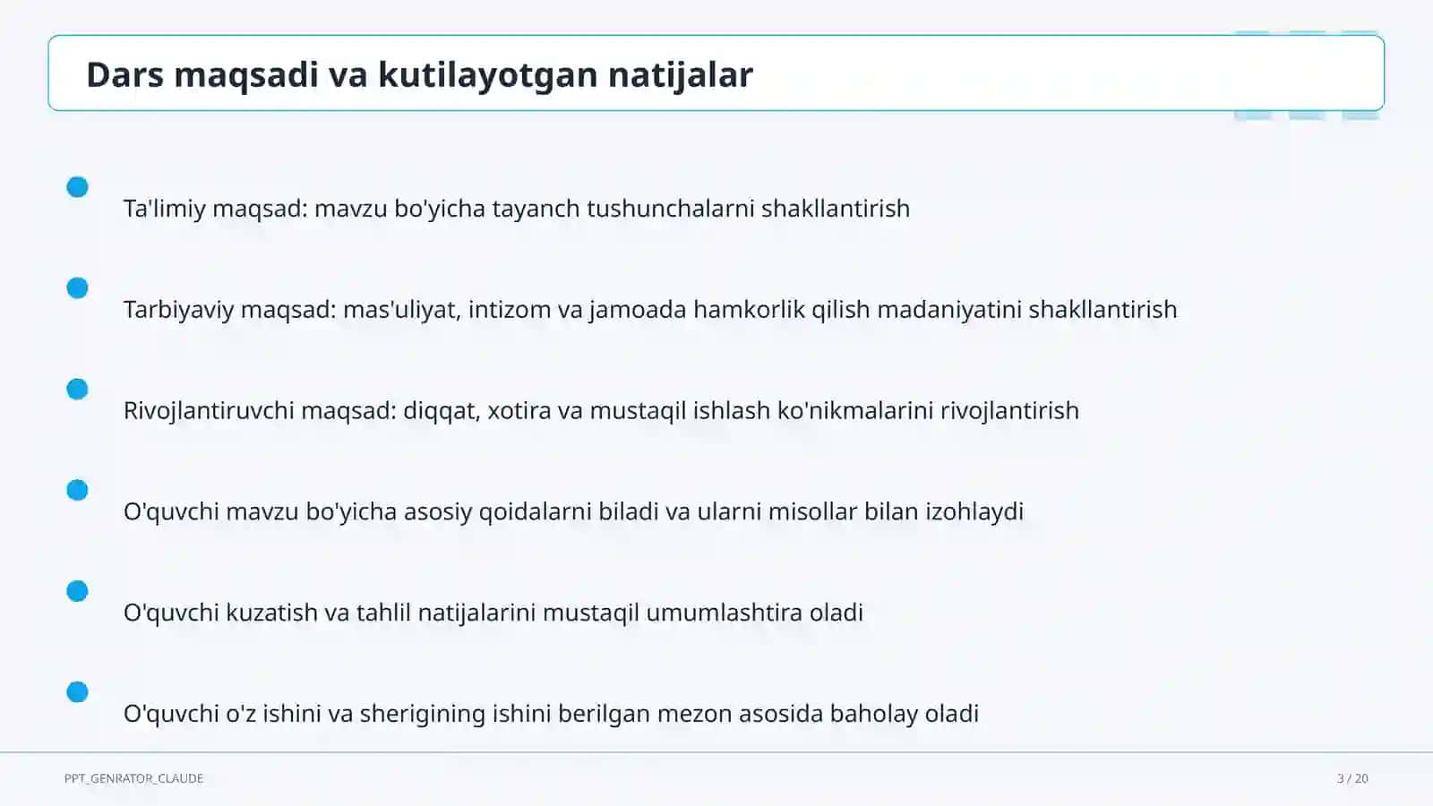 Aylana va doira: vatar, urinma, markaziy burchak (8-sinf) 3
