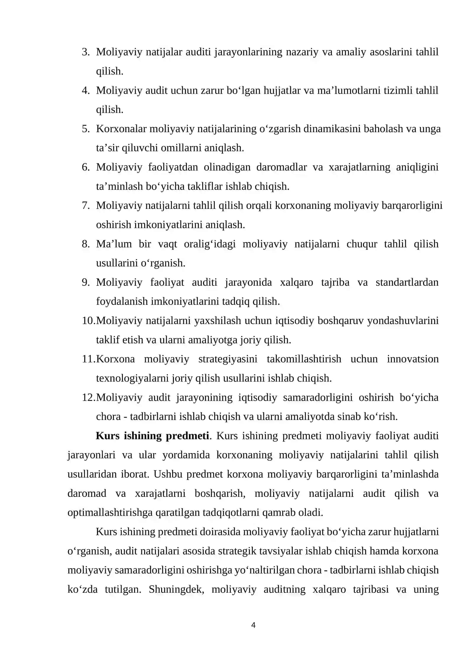 Moliyaviy faoliyat bo'yicha olingan daromadlar auditi 3