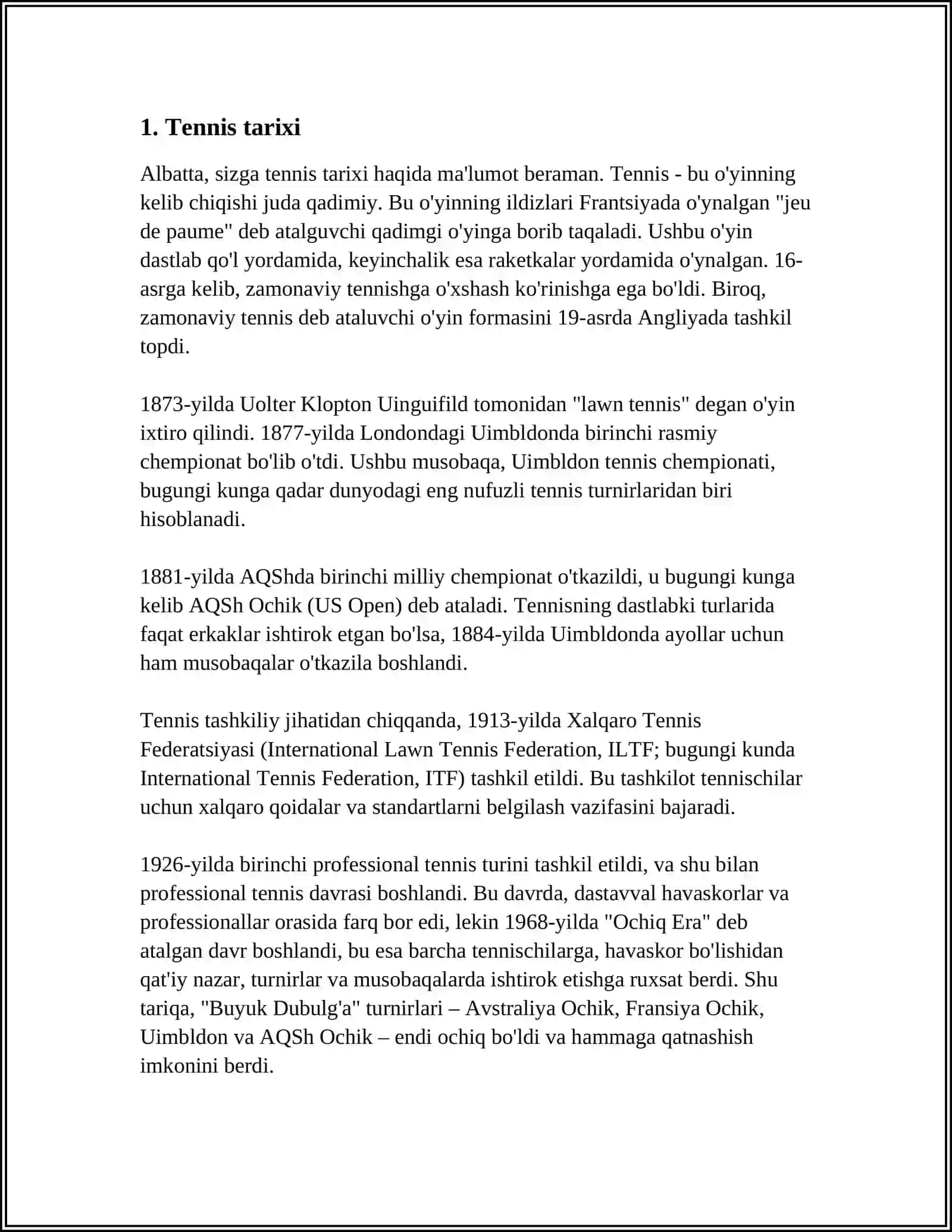 TENNIS 3