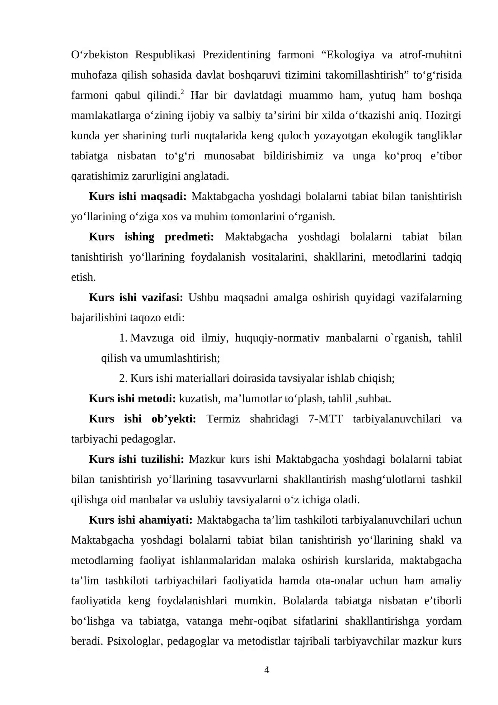 MAKTABGACHA KATTA YOSHDAGI BOLALARNI TABIAT BILAN TANISHTIRISH FAOLIYATI 3