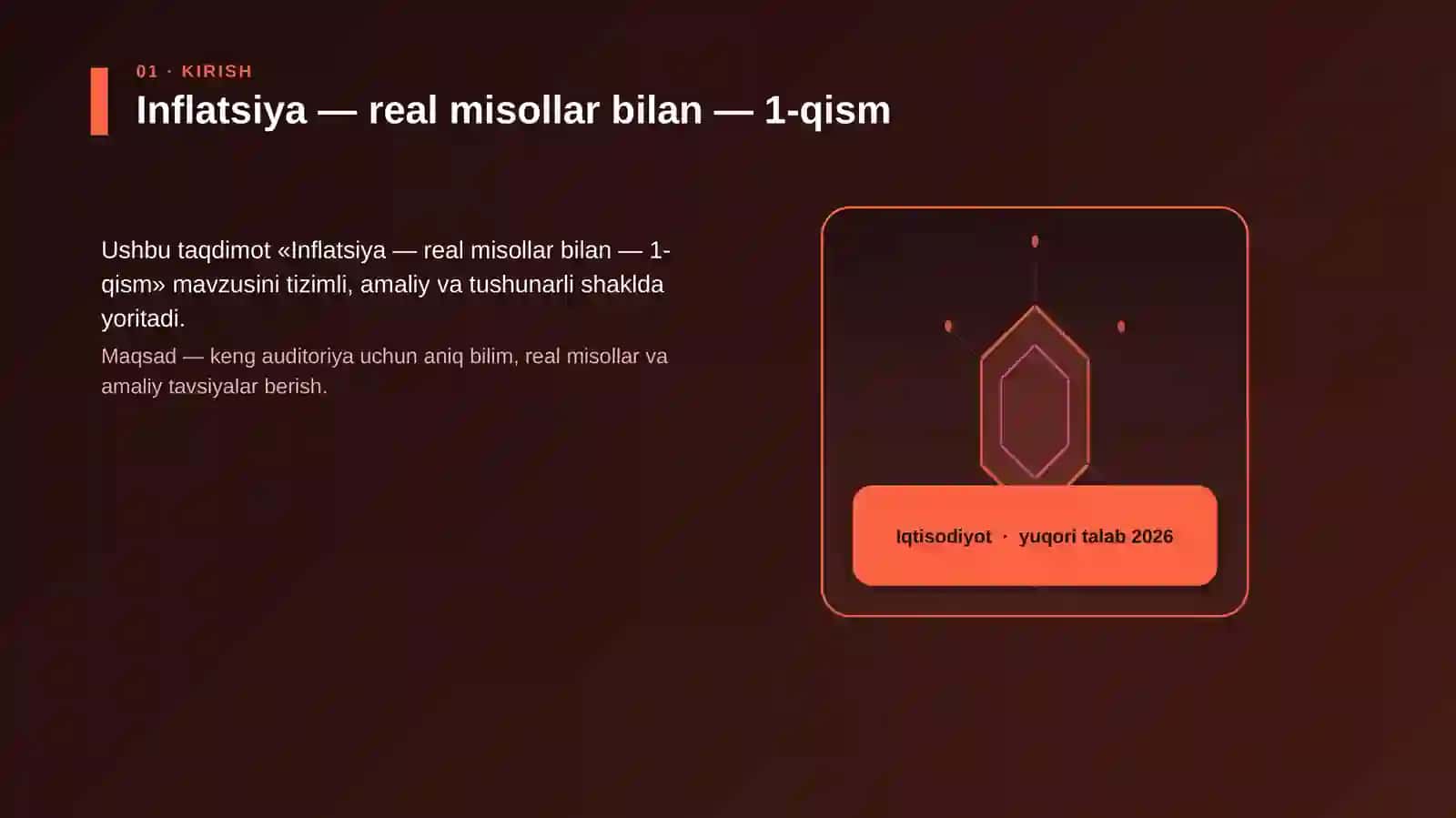 Inflatsiya — real misollar bilan — 1-qism 3