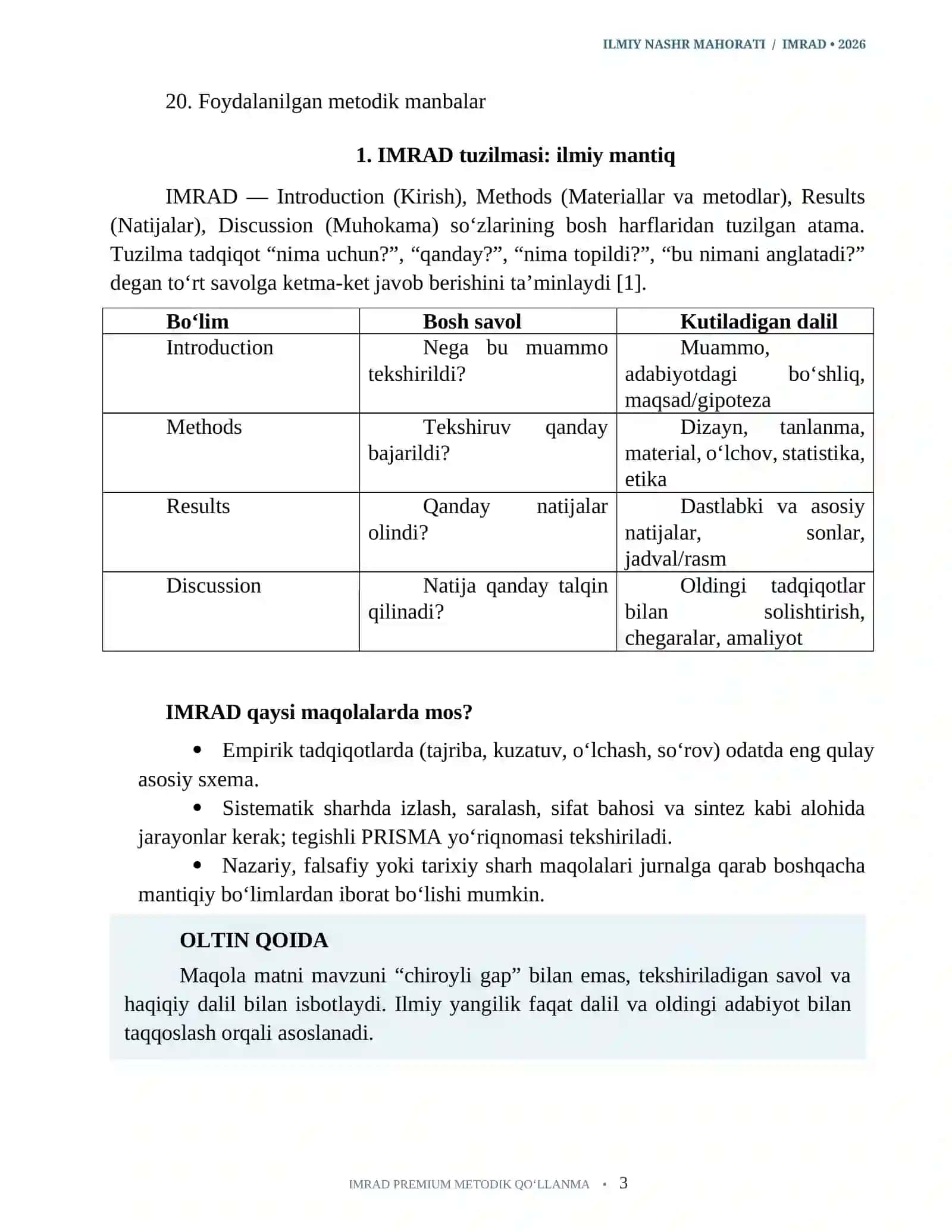 IMRAD ILMIY MAQOLA YOZISH METODIK QOLLANMA 2026.docx 3