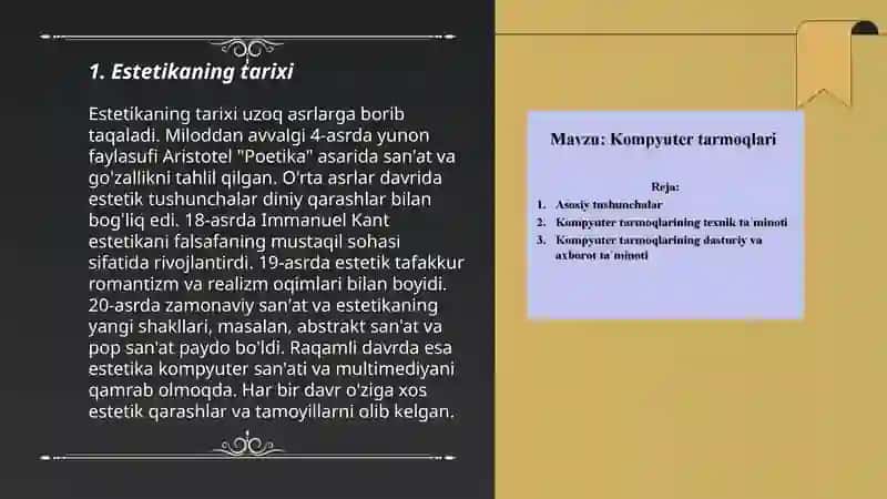Estetika asosiy tushuncha 3