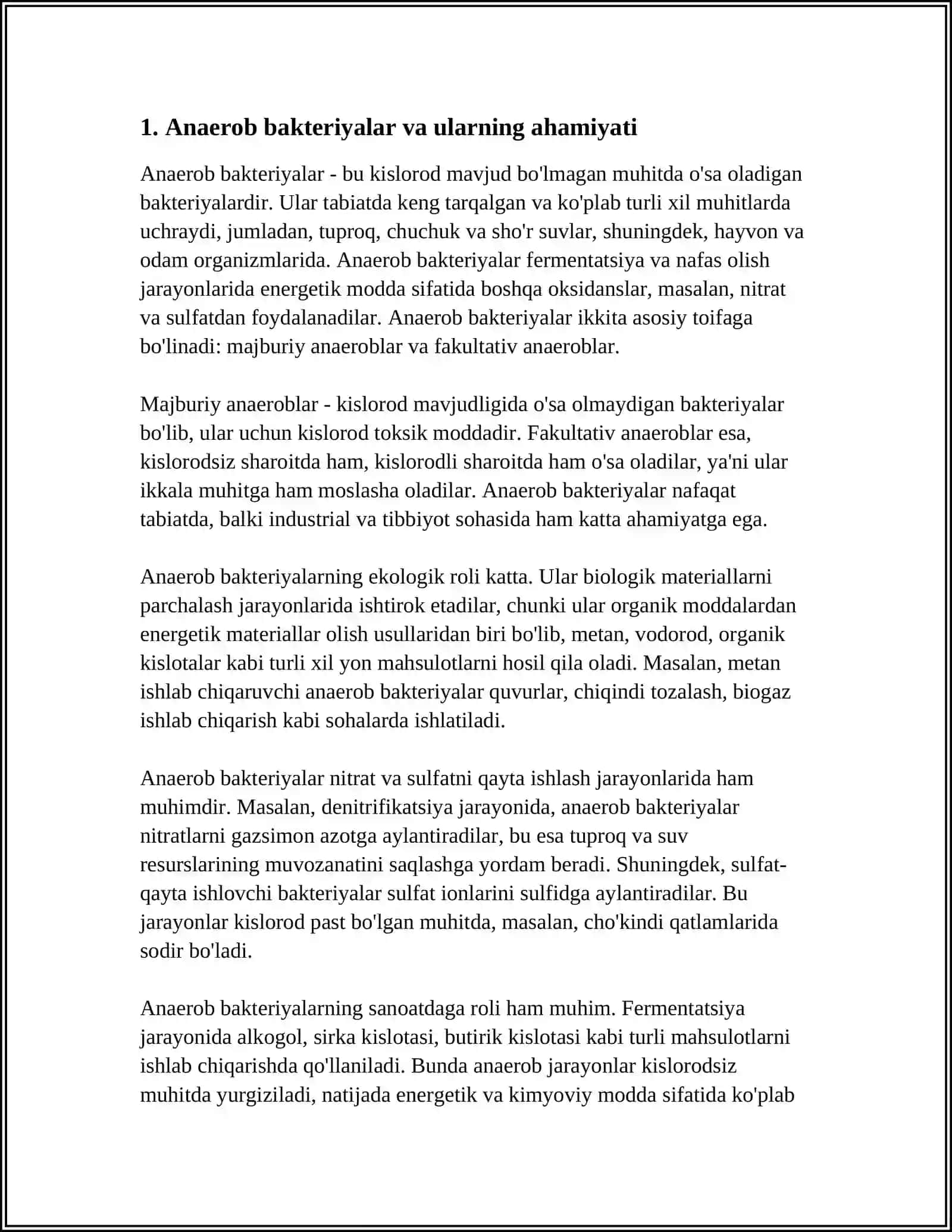 ANAEROB BAKTERIYALARNI TOZA KULTURALARINI AJRATIB OLISH VA IDENTIFIKATSIYA QILISH 3