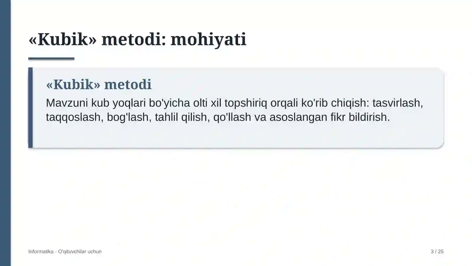 informatika darslarida kubik metodidan foydalanish 6597 3