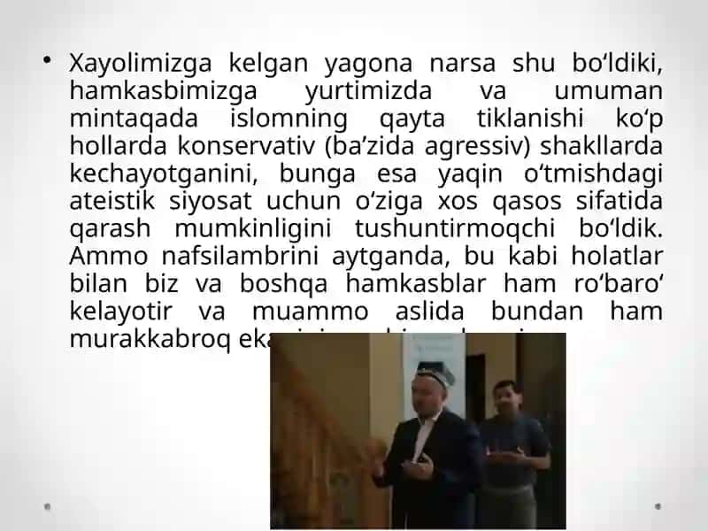 Diniy savodxonlik haqida tushunchalar berish 3