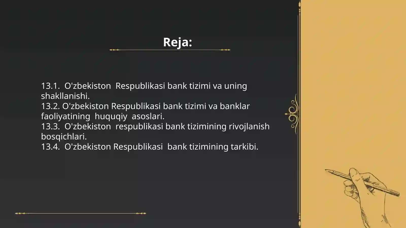 O'zbekiston respublikasi bank tizimi va uning tarkibi 3
