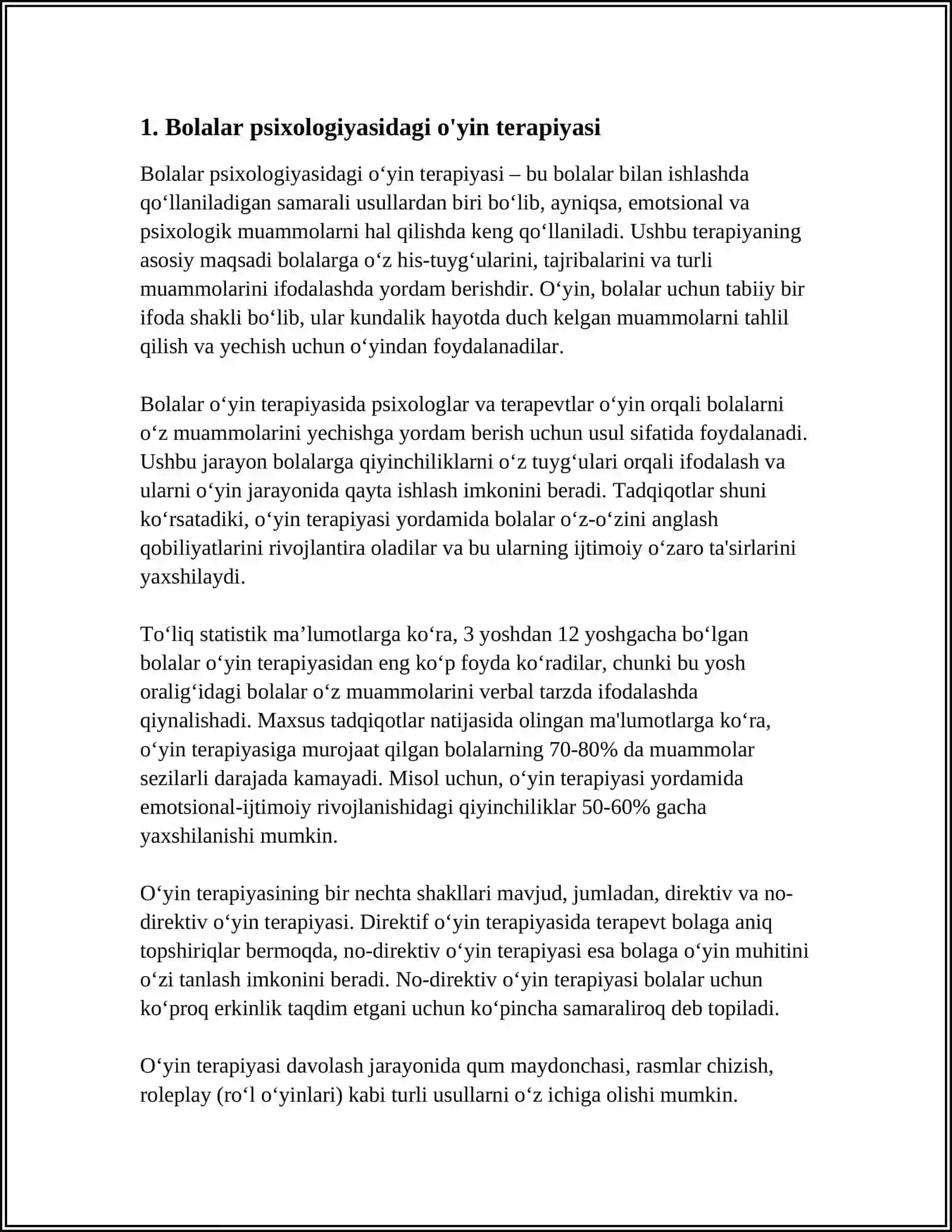 BOLALAR PSIXOLOGIYASI METODLARI 3