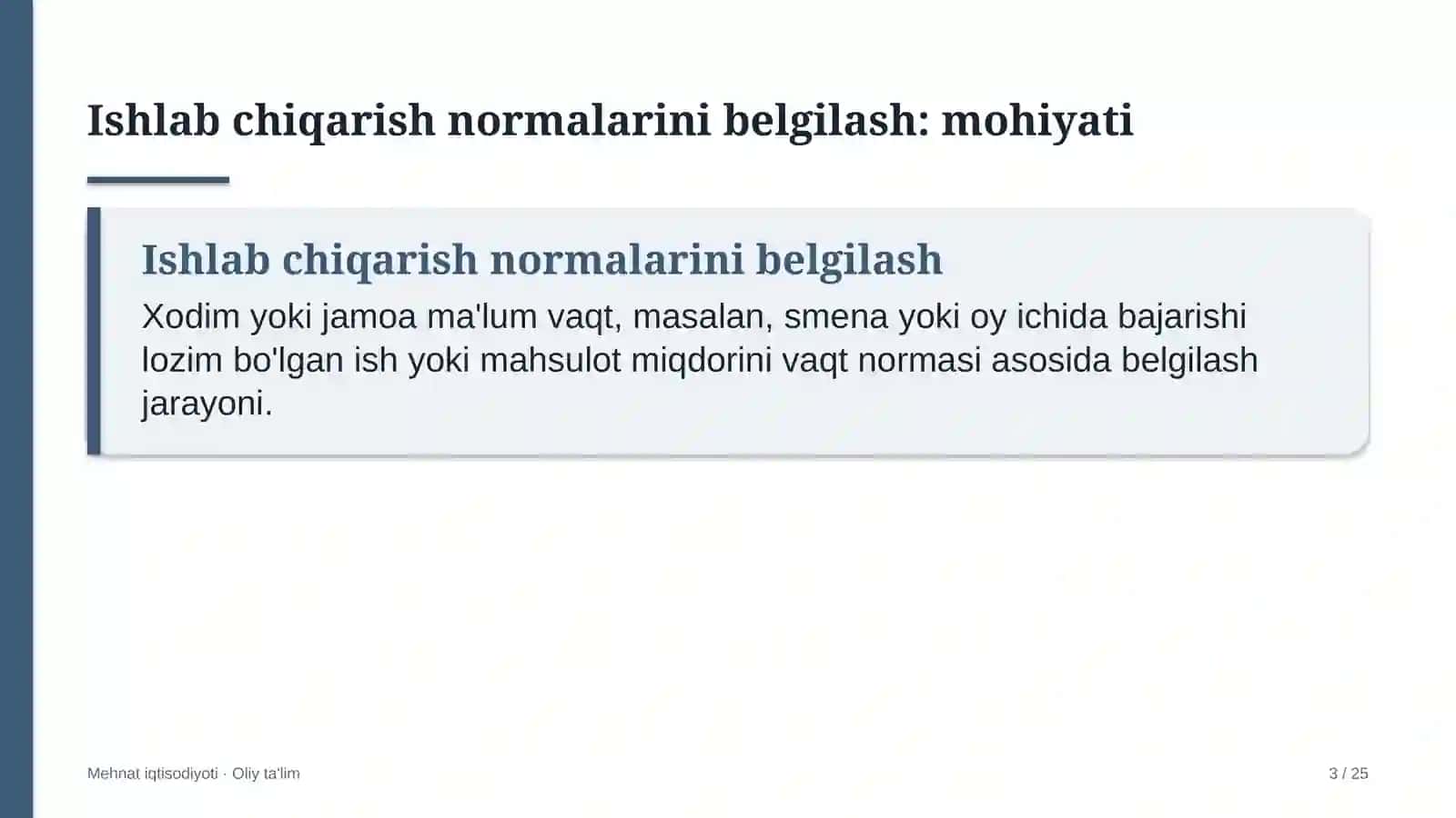 Lizing kompaniyalarida ishlab chiqarish normalarini belgilash 3