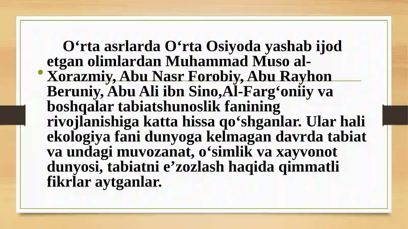 TABIAT BILAN TANISHTIRISHDA MUTAFAKKIRLAR MEROSIDAN FOYDALANISH 3