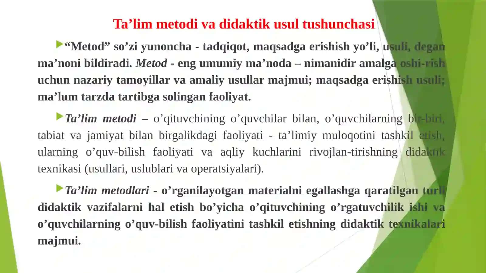 Ta’lim Metodlari va Tashkili 3