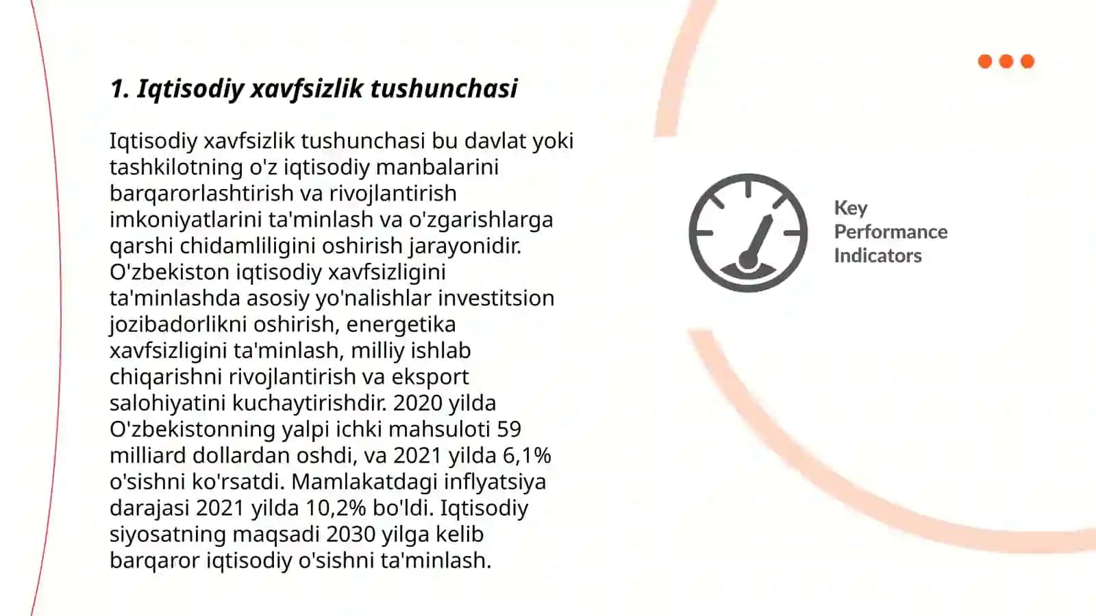 Iqtisodiy xavfsizlik shakllari va asosiy ko'rsatkichlari 3