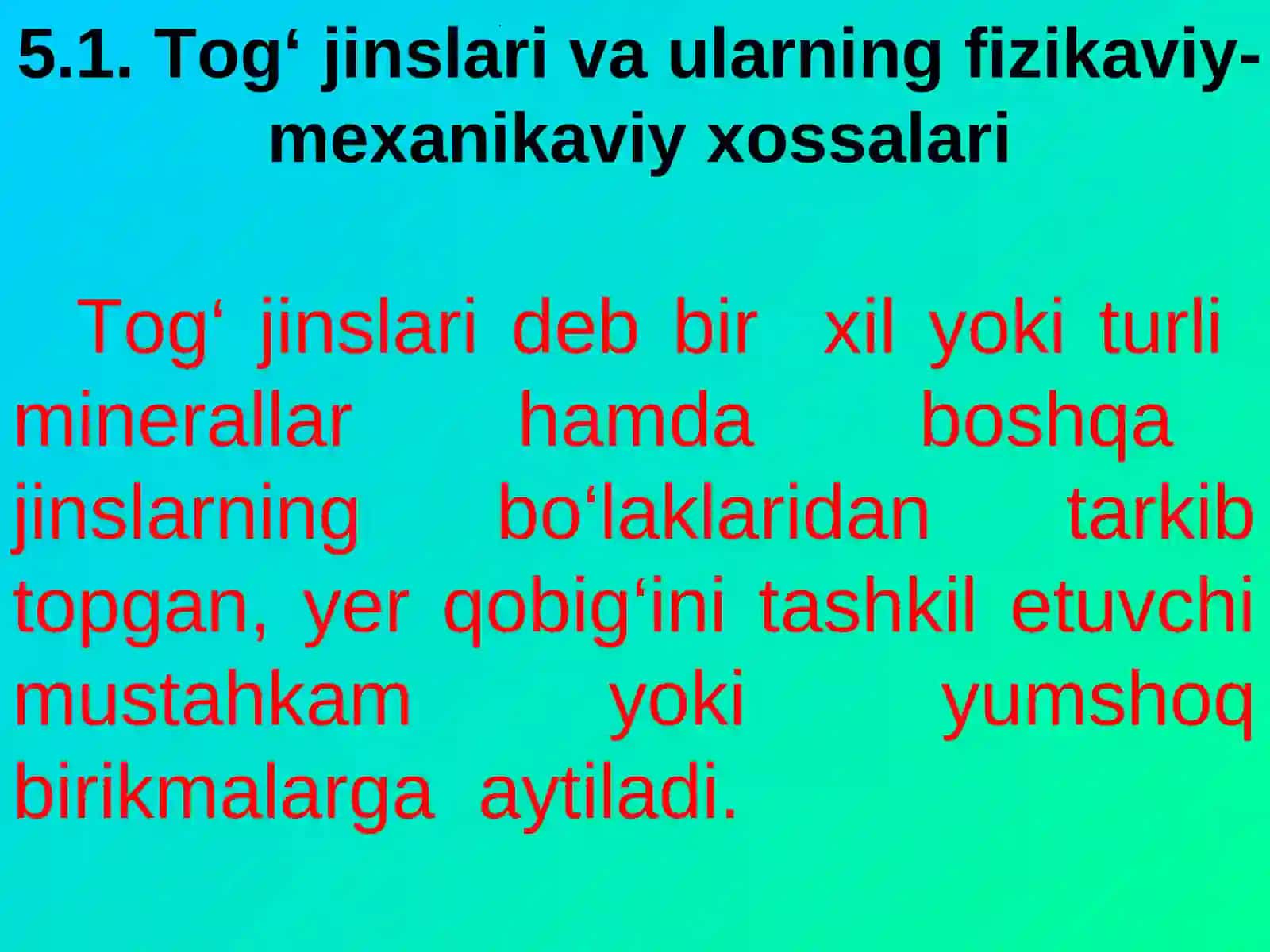 TOG‘ JINSLARINING FIZIK-MEXANIK XOSSALARI 3