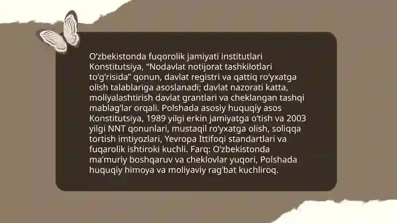 Fuqorolik jamiyatining o'xshash va farqli tomonlari 3