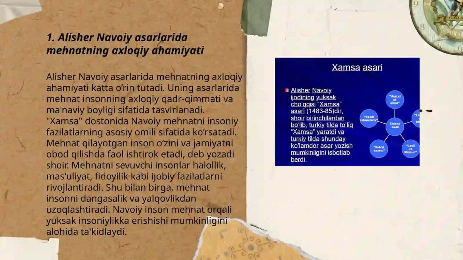 Alisher Navoi asarlarida mehnat va insonparvarli masalalari 3