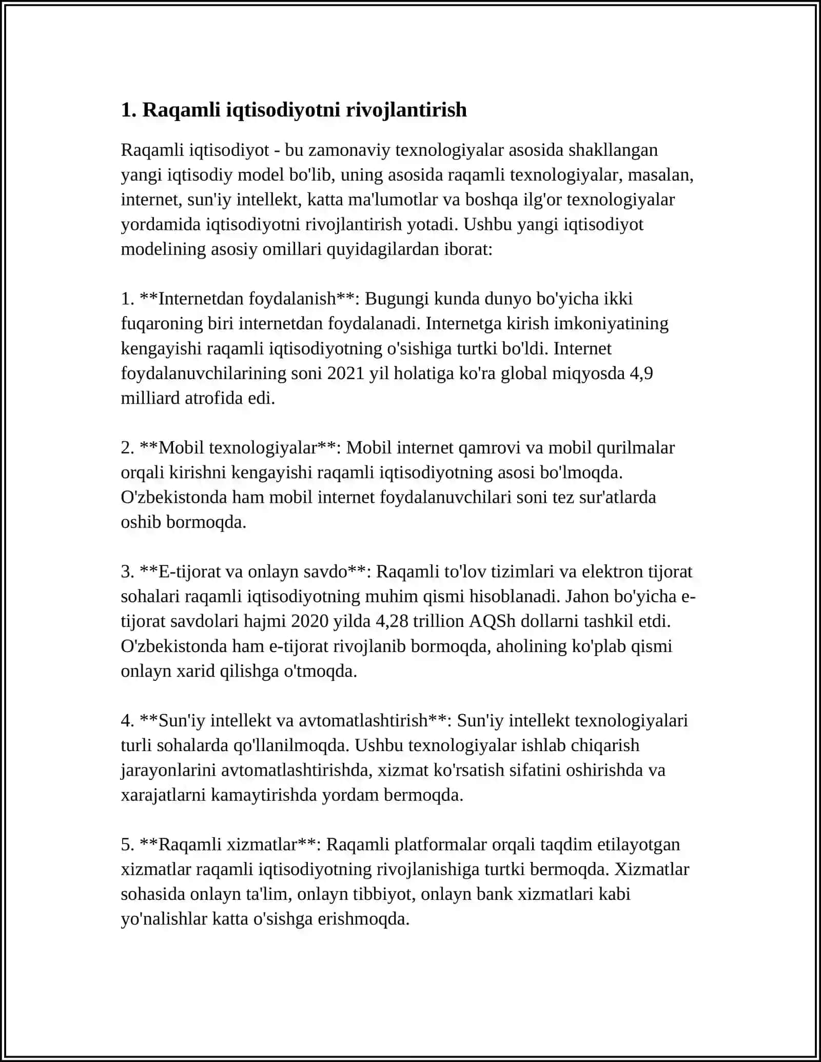 RAQAMLI O'ZBEKISTON 2030 STRATEGIYASI 3
