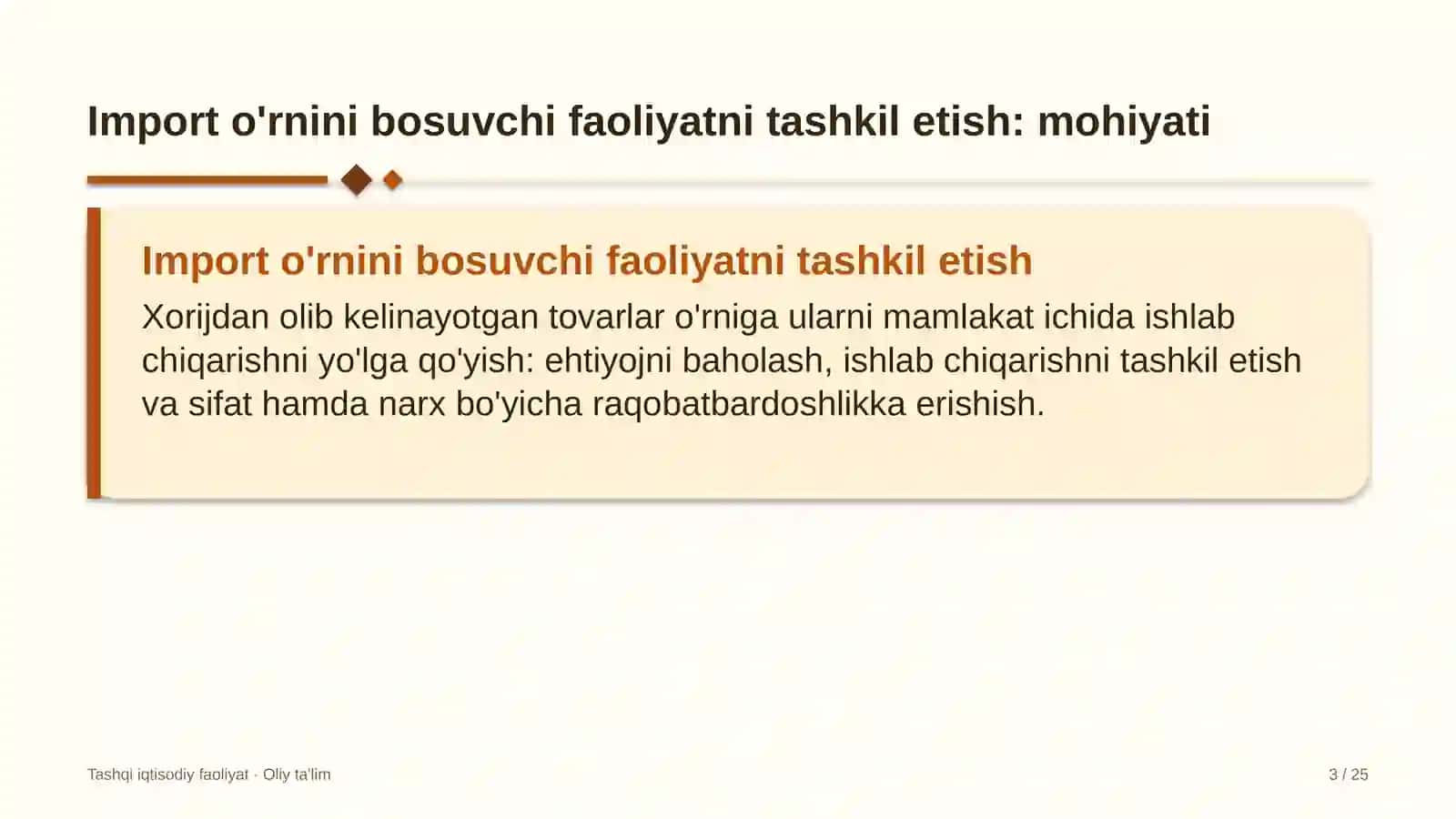 Echkichilikda import o'rnini bosuvchi faoliyatni tashkil etish 3