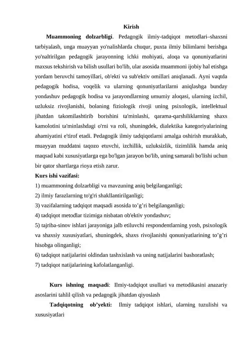 Tadqiqotning sifat metodlarining xususiyatlari, ularning turlari 3