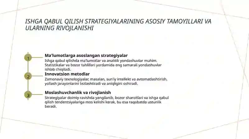 Rekruting faoliyati ni rejalaş[i] 3