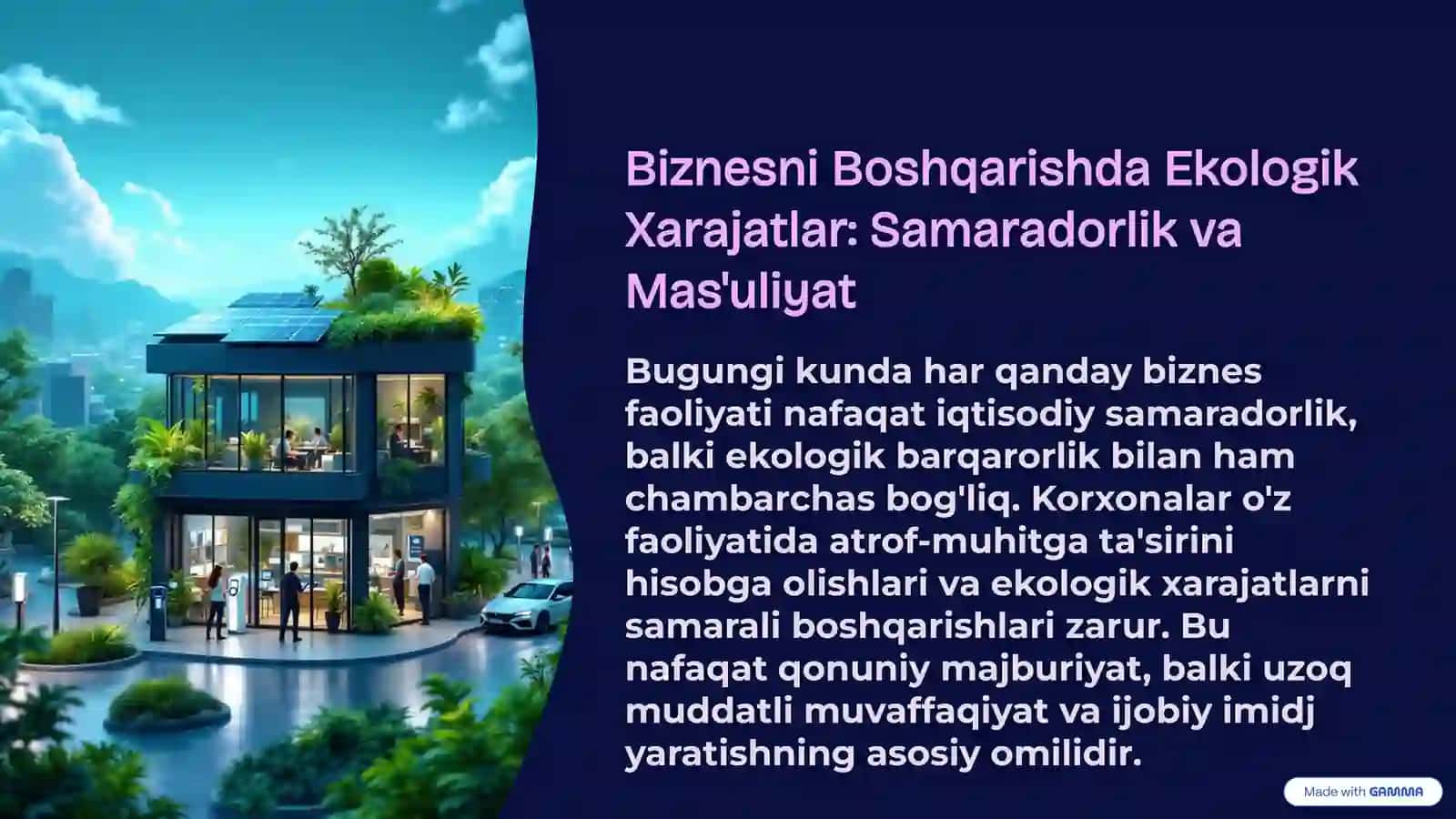 Biznesni Boshqarishda Ekologik Xarajatlar 3