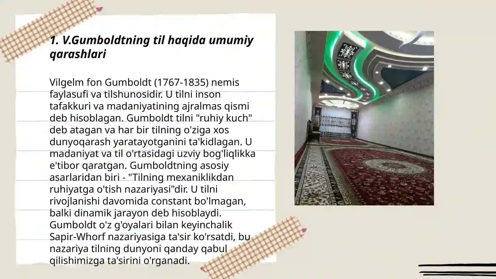 V.Gumboldtning tiling tashqi va ichki shakli to'g'risidagi talimoti 3