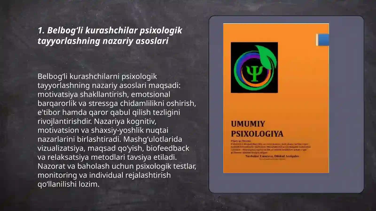 Belbogʻli kurashchilarni umumiy psixologik tayyorlash 3