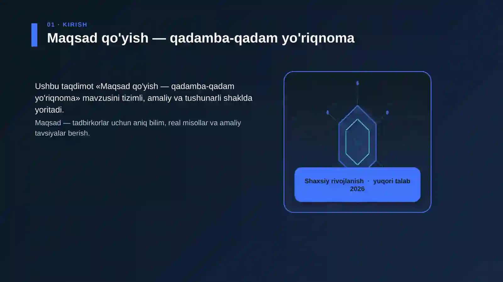 Maqsad qo'yish — qadamba-qadam yo'riqnoma 3