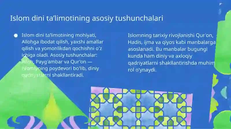 Islom dini taʼlimoti 3