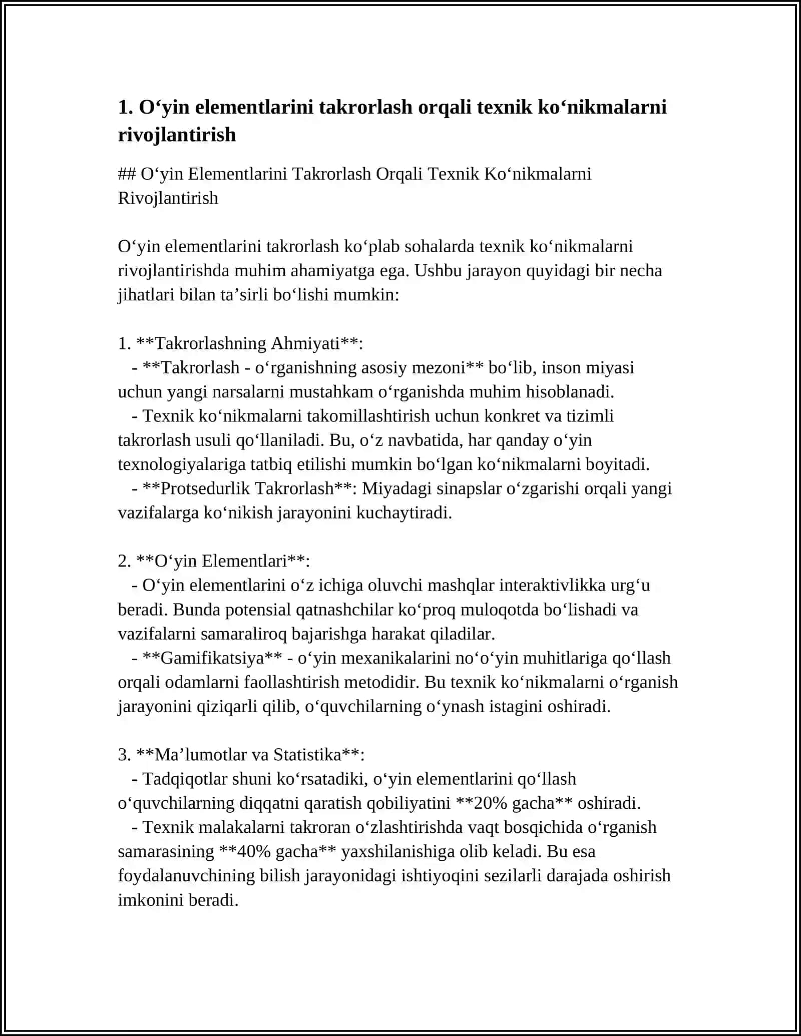 SPORT OʻYINLARI ELEMENTLARINI TAKRORLASH ORQALI KOʻNIKMA OSHIRISH 3