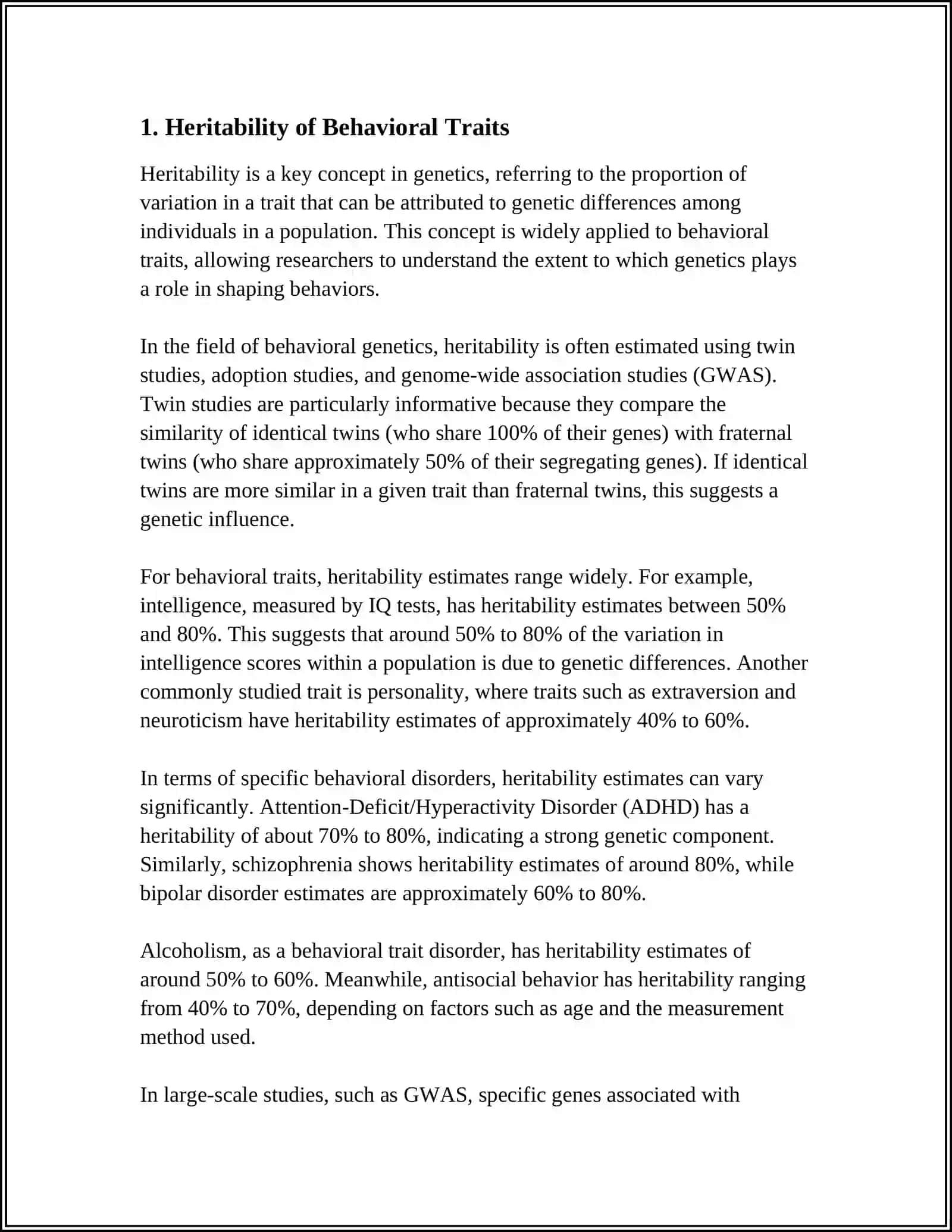 BEHAVIORAL GENETICS 3