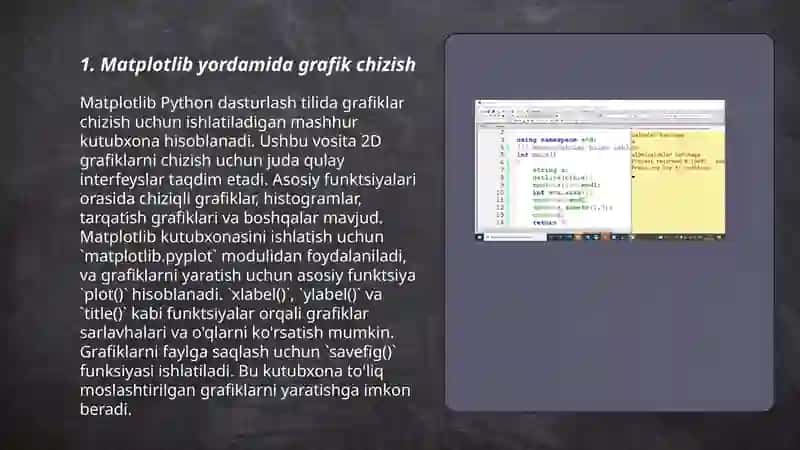 Matplotlib yordamida grafik chizish 3