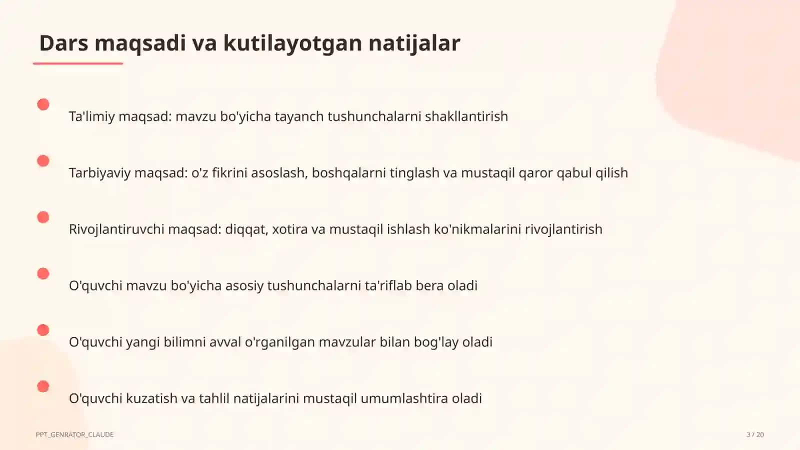 Nutq uslublari: ilmiy va rasmiy uslub (10-sinf) 3